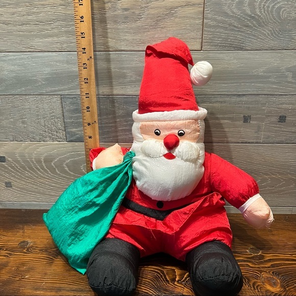 Vintage Santa Claus By‎ International Silver Co  Nylon 16" Stuffed 1991 - Picture 3 of 6